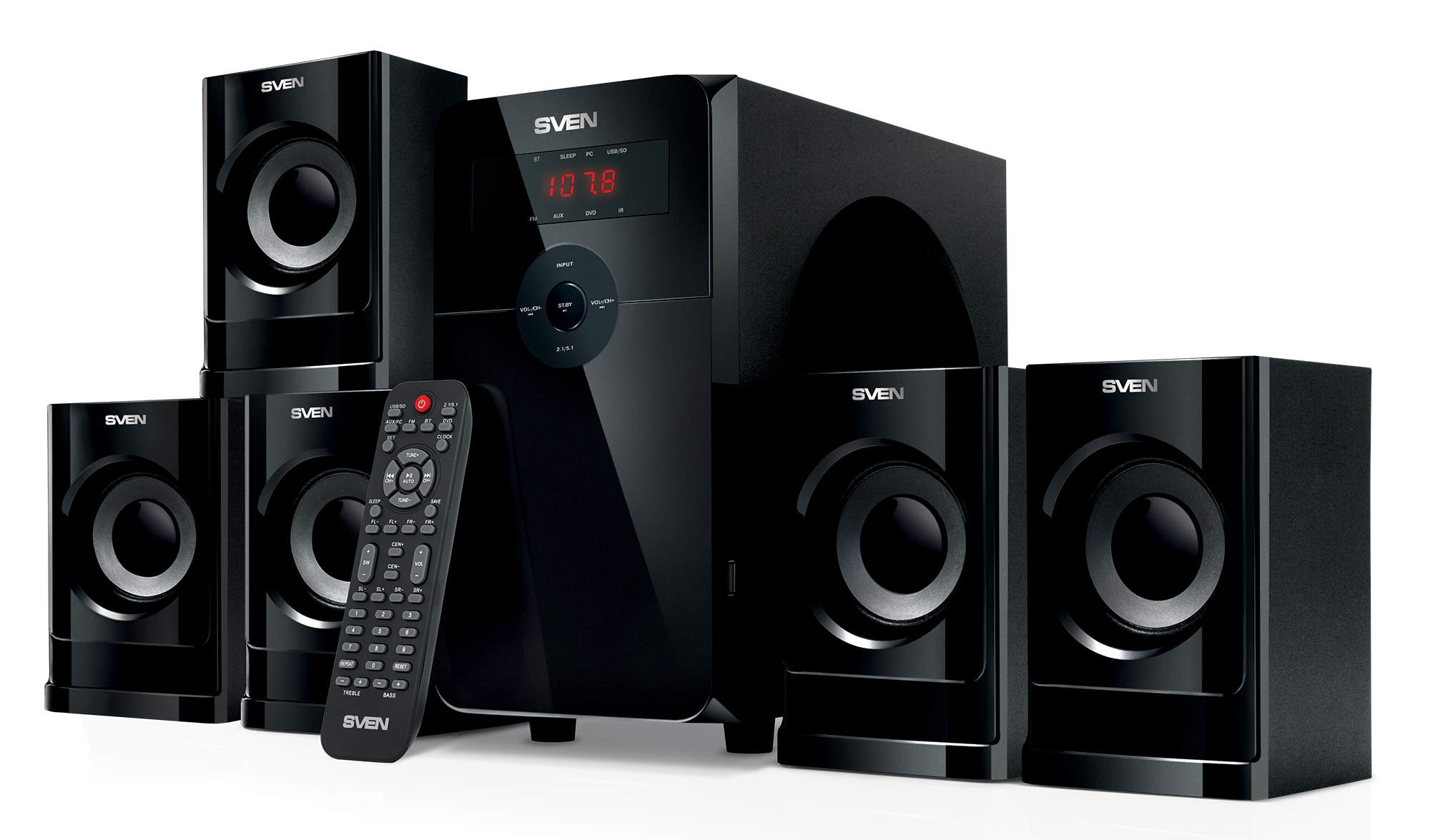 Многоканальная акустическая система 5.1 SVEN HT-201